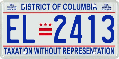 DC license plate EL2413