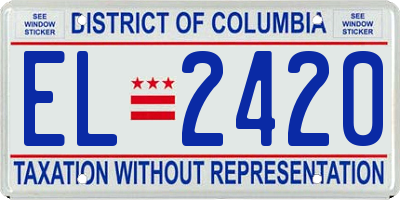 DC license plate EL2420