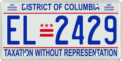 DC license plate EL2429