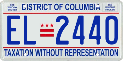 DC license plate EL2440