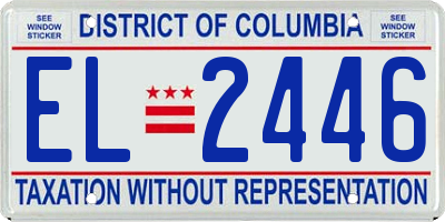 DC license plate EL2446