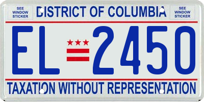 DC license plate EL2450