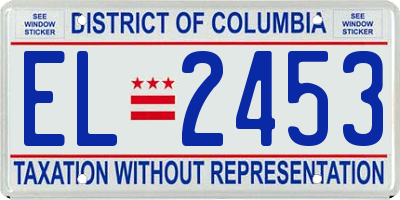 DC license plate EL2453