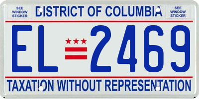 DC license plate EL2469