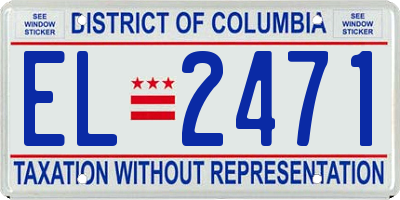 DC license plate EL2471