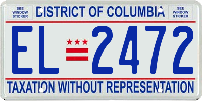 DC license plate EL2472