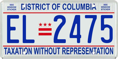 DC license plate EL2475