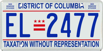 DC license plate EL2477