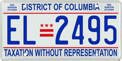 DC license plate EL2495