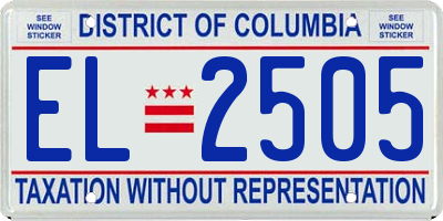 DC license plate EL2505