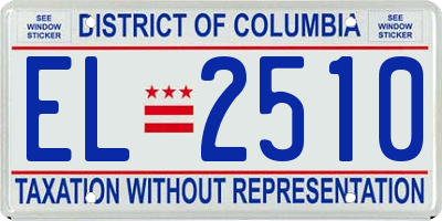 DC license plate EL2510