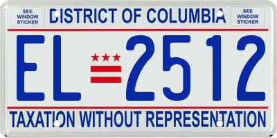 DC license plate EL2512