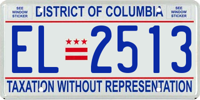 DC license plate EL2513