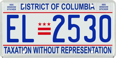 DC license plate EL2530