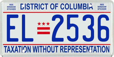 DC license plate EL2536