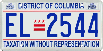 DC license plate EL2544