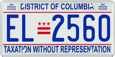 DC license plate EL2560