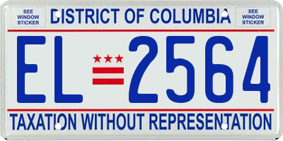 DC license plate EL2564