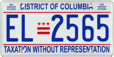 DC license plate EL2565