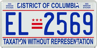 DC license plate EL2569