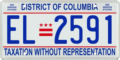 DC license plate EL2591