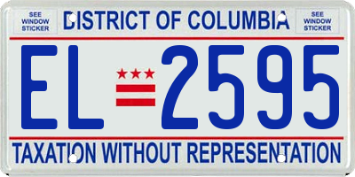 DC license plate EL2595