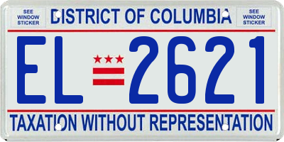 DC license plate EL2621