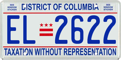 DC license plate EL2622