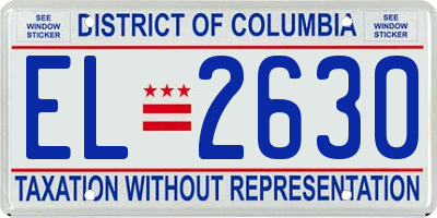 DC license plate EL2630