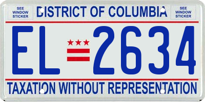 DC license plate EL2634