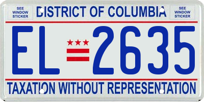 DC license plate EL2635