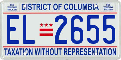 DC license plate EL2655