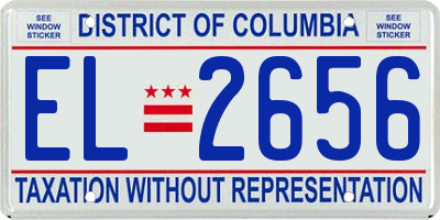 DC license plate EL2656