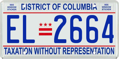 DC license plate EL2664