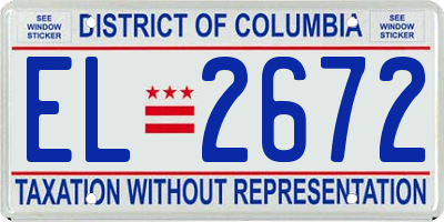 DC license plate EL2672