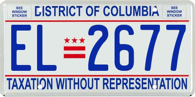 DC license plate EL2677