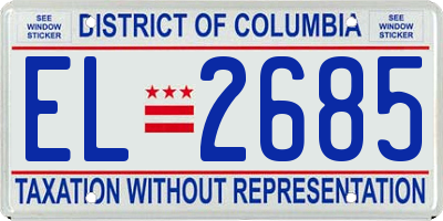 DC license plate EL2685