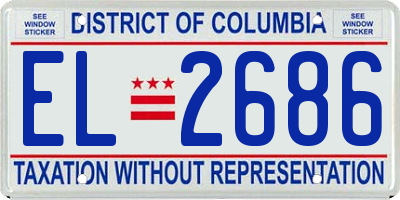 DC license plate EL2686