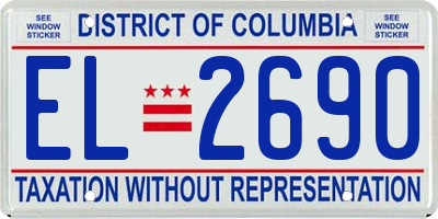 DC license plate EL2690