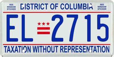 DC license plate EL2715