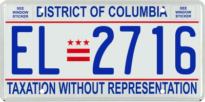 DC license plate EL2716