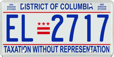 DC license plate EL2717