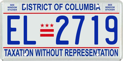 DC license plate EL2719