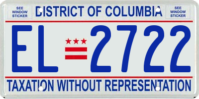 DC license plate EL2722