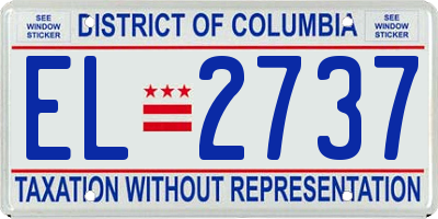 DC license plate EL2737