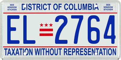 DC license plate EL2764