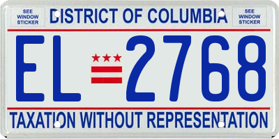 DC license plate EL2768