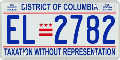 DC license plate EL2782