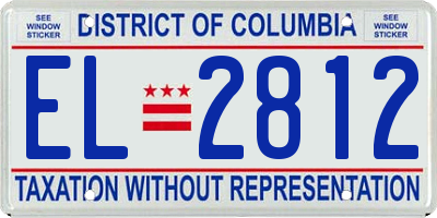 DC license plate EL2812