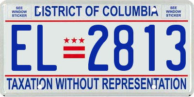 DC license plate EL2813